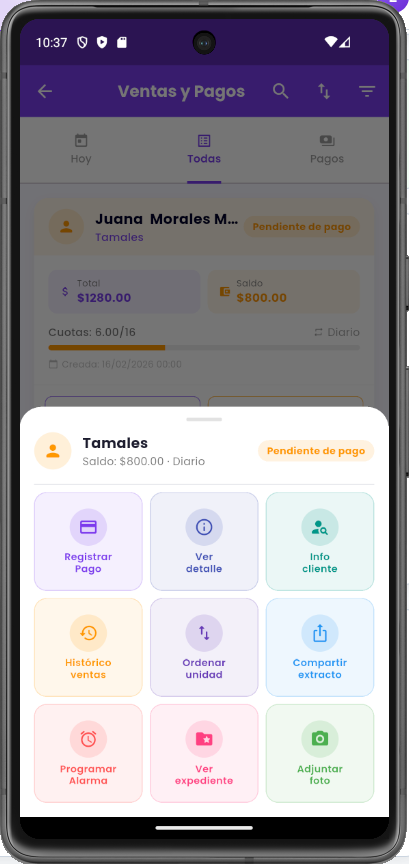Lista de clientes
